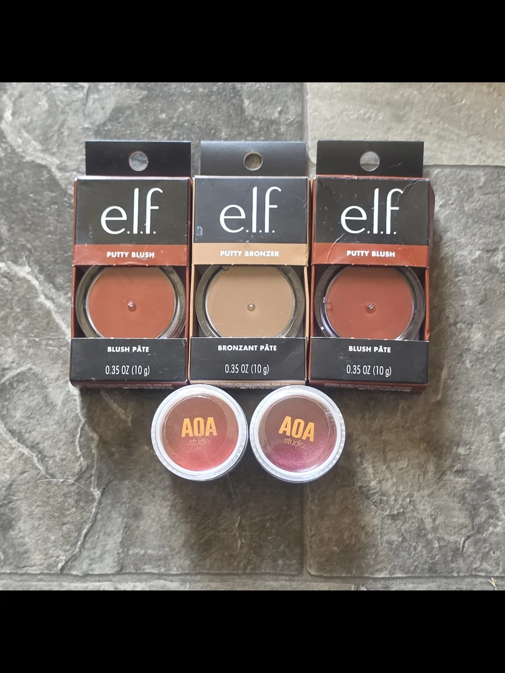 Elf Putty Blush & Bronzer& AOA Studio Blush Balms BNIB